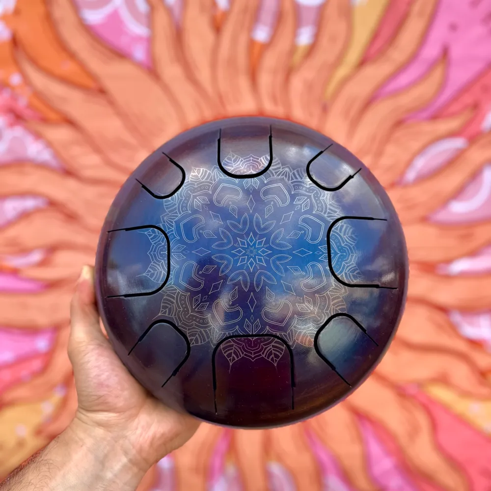 هپی درام 8 یا 10 نت آبی طرح گندم